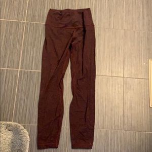 Lululemon black and maroon align pant size 6
